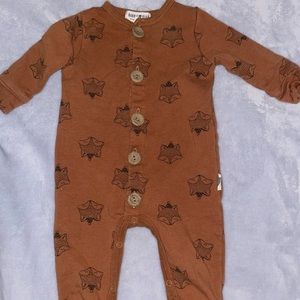 Long sleeve button onesie